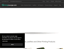 Tablet Screenshot of printinglounge.com
